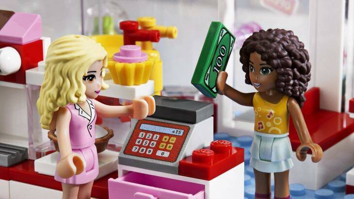 Lego's newest line features female figurines who are curvier than the traditional, blocky Lego characters and visit the cafe and beauty parlour. Photo: Lego