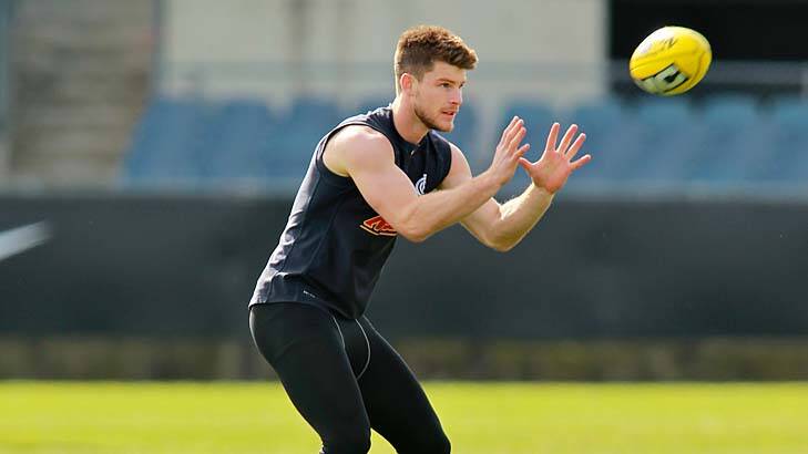 Carlton's rebuild might better be expedited by Bryce Gibbs leaving. Photo: Ken Irwin
