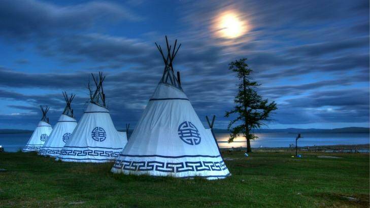 Yurt camp by Khovsgol Lake, Mongolia.  Photo: Tan Yilmaz