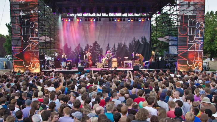 Summer fun: Concert in Pioneer Park. Photo: Dave Brewer