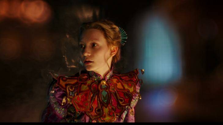Mia Wasikowska as Alice, this time looking like a fantastical Asian warrior woman. Photo: Supplied