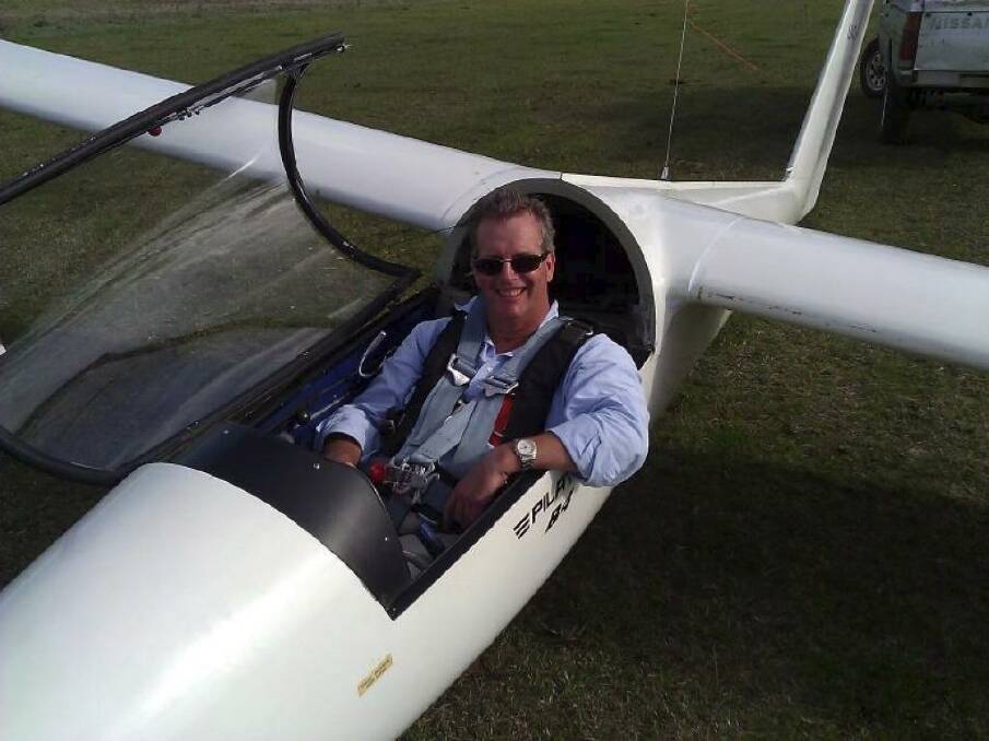 A host of factors: Andrew Ahern, who died in a glider collision last year. 
