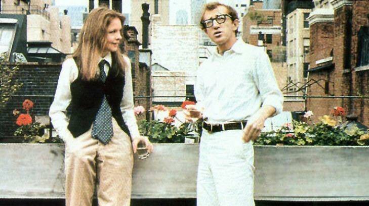 Diane Keaton and Woody Allen in the film voted funniest of all time, Annie Hall.
