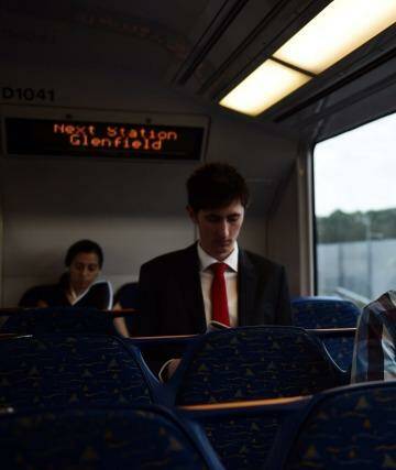 "They'll all come here": Commuter Damien Selakovic believes the line will become increasingly popular.  Photo: Nick Moir
