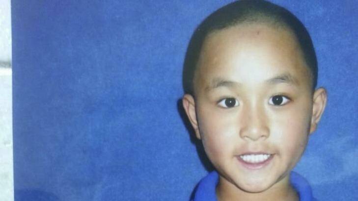 Ryan Leo, 6, who was hit by a car at Hurstville. 