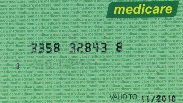 The fake Medicare card obtained from a manufacturer in China. Photo: supplied
