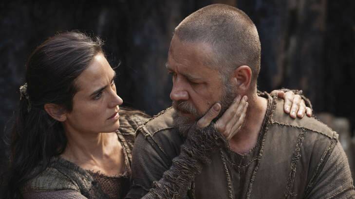 Emotional ... Jennifer Connelly and Russell Crowe in <i>Noah</i>. Photo: Niko Tavernise