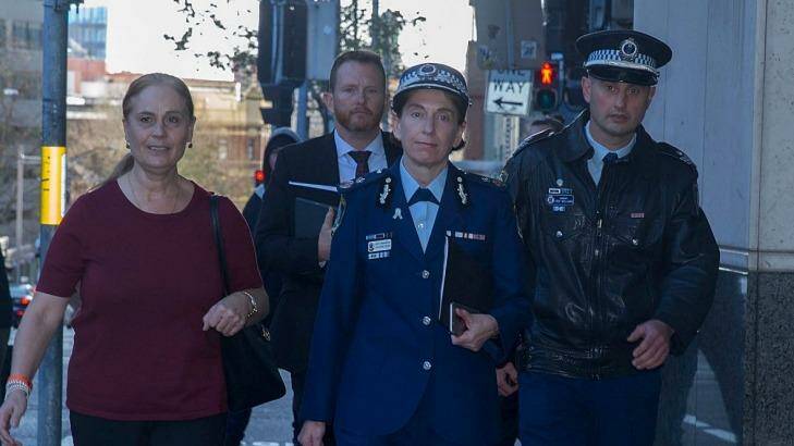 NSW Police Deputy Commissioner Cath Burn arrives at the NSW Coroner's Court. Photo: Michele Mossop