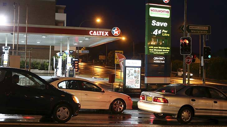 The service station where one of the men was found shot. Photo: Nick Moir