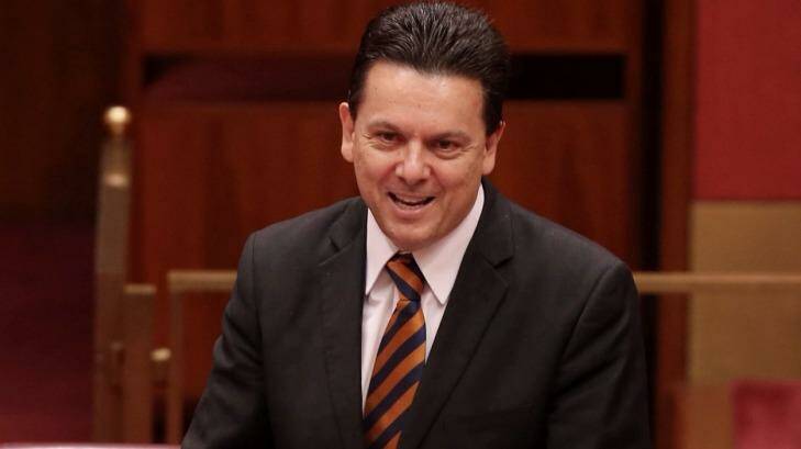 Nick Xenophon has indicated he would be "interested in joining" the dinner with Mr Attai and Pauline Hanson.  Photo: Andrew Meares