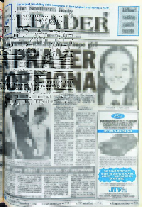LEADER LINES: One of the many pages fromThe Leader archives detailing the Fiona Coote medical miracle.