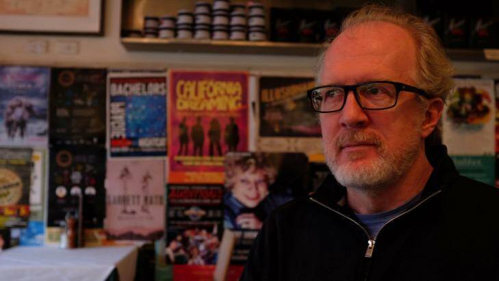 Tracy Letts, at Marios Cafe, Brunswick Street, Fitzroy. Photo: Karl Quinn