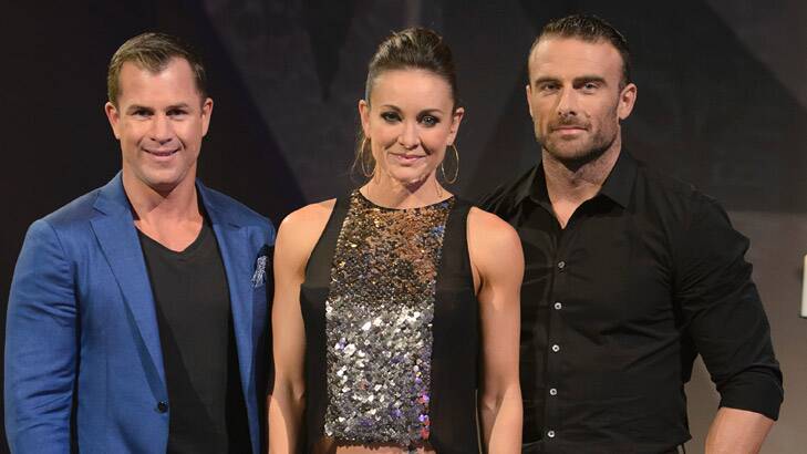 <i>Biggest Losers</i> trainers Shannan Ponton, Michelle Bridges and The Commando. Photo: Supplied