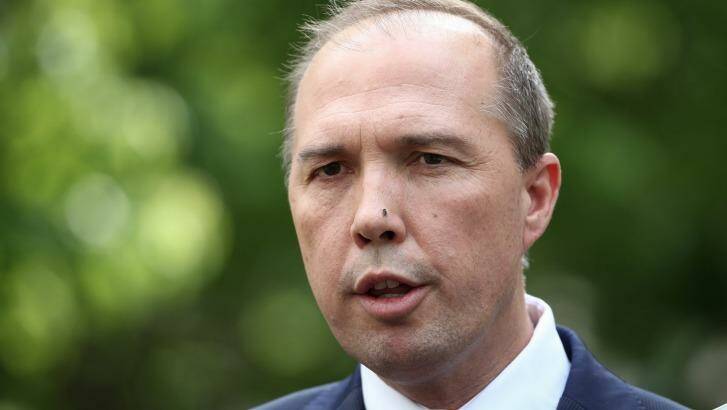 Immigration Minister Peter Dutton has told Parliament that the changes are needed. Photo: Alex Ellinghausen