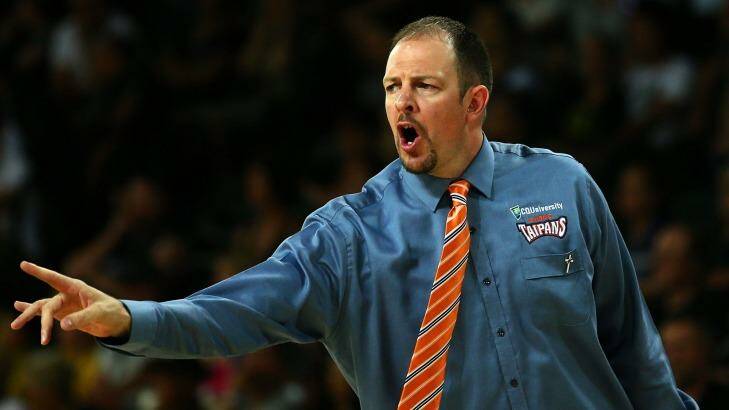 Relieved: Taipans coach Aaron Fearne was happy to escape with the win over Perth. Photo: Simon Watts