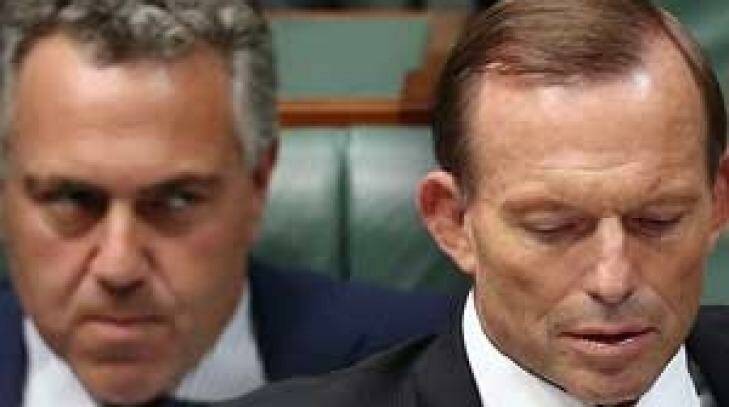 Joe Hockey and Tony Abbott.
