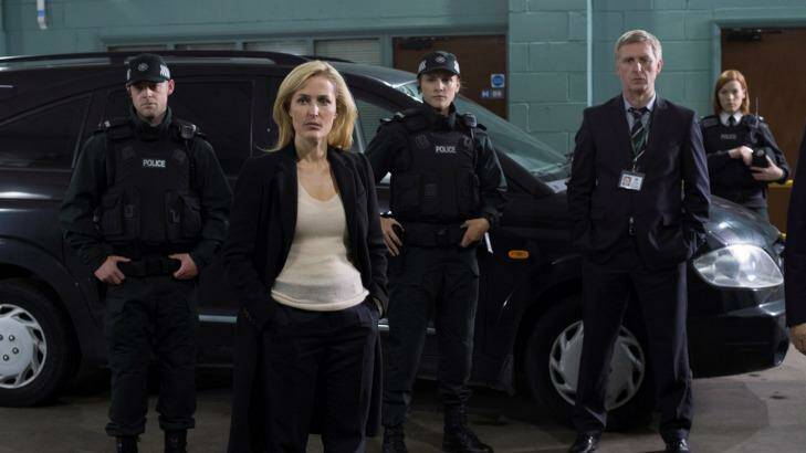 Gillian Anderson as Detective Superintendent Stella Gibson in <i>The Fall</i>. Photo: SBS