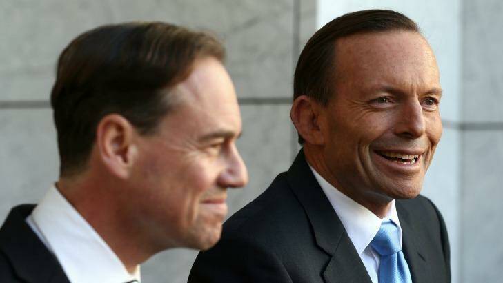 Greg Hunt is a moderate but became close to the more conservative Tony Abbott. Photo: Alex Ellinghausen