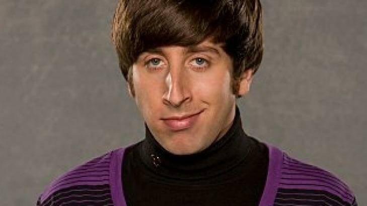 Howard Wolowitz, played by Simon Helberg, pulling his seductive face on The Big Bang Theory.