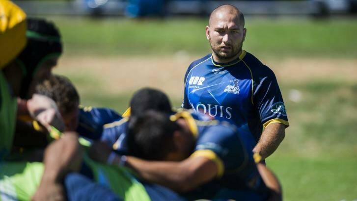 Brumbies hooker 
Robbie Abel is willing to give MMA ago. Photo: Rohan Thomson