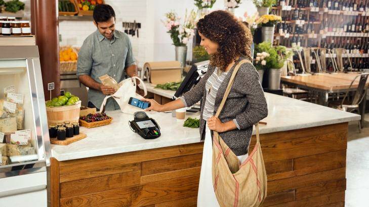 Existing contactless terminals in shops work with Android Pay. Photo: Supplied