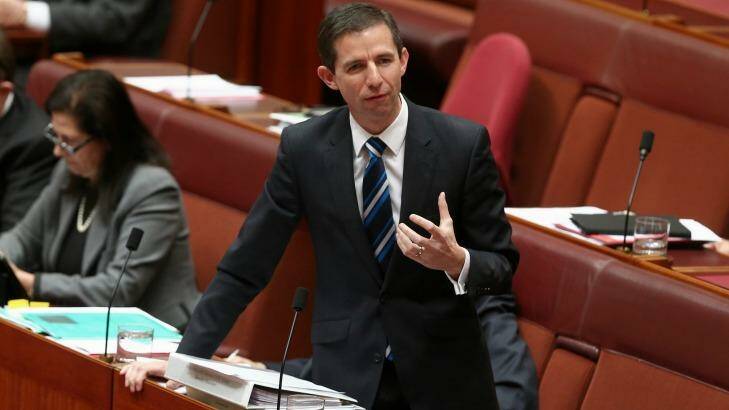 Senator Simon Birmingham signalled the issue was at the top of the federal government's agenda. Photo: Alex Ellinghausen