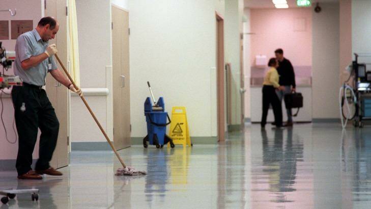 The HSU represents low-paid health workers such as hospital cleaners and orderlies. Photo: Jerry Galea