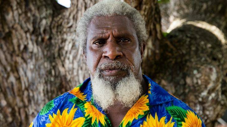 William Bero, who worked closely with Eddie Mabo preparing the documents for his successful land ownership claim in the High Court, on Mer Island in the Torres Strait. Photo: Janie Barrett