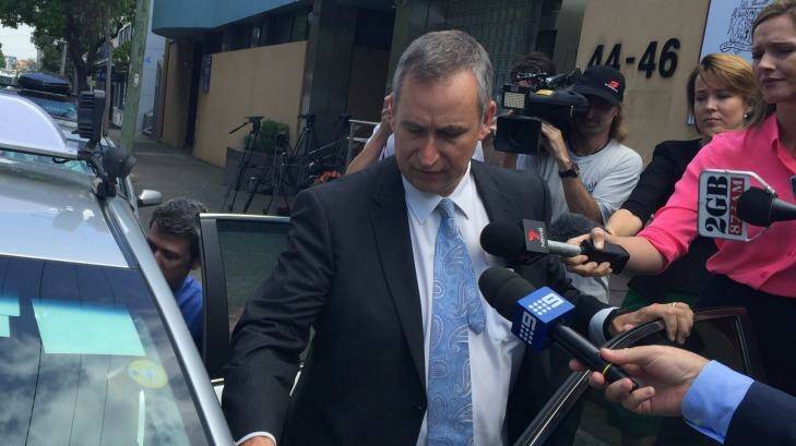 Pitt Town Public School principal Michael Miller leaves the NSW Coroner's Court.  Photo: Paul Bibby