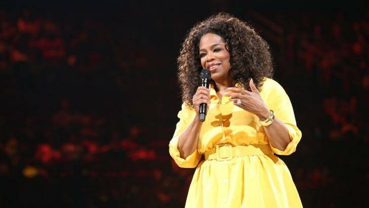 Oprah Winfrey on her spoken word tour, An Evening with Oprah. Photo: George Burns 