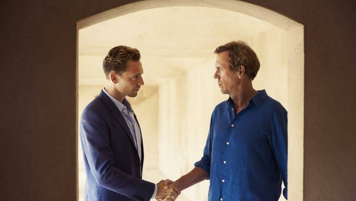 Tom Hiddleston and Hugh Laurie in <i>The Night Manager</i>. Photo: Supplied