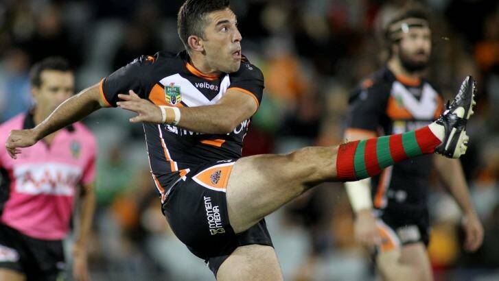 Put the boot in: Former Wests Tigers star Braith Anasta. Photo: Jonathan Ng