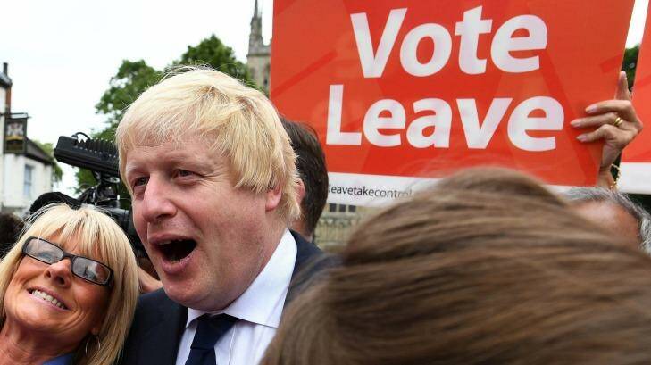 The Brexit figurehead, former London mayor Boris Johnson. Photo: PA