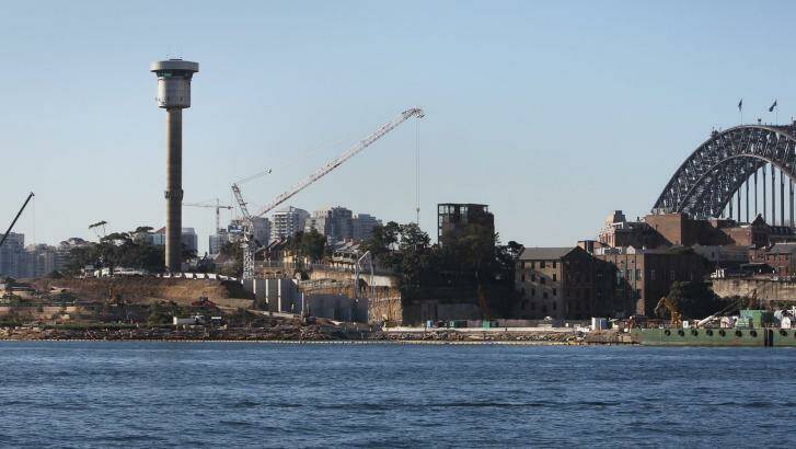 Due to be knocked down: The Sydney Harbour Control Tower.  Photo: David Porter