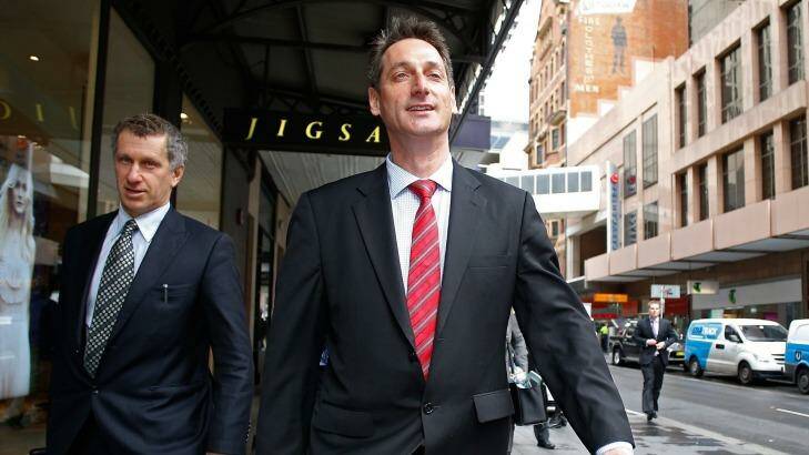 Expulsion push: Eric Roozendaal leaves the ICAC after giving evidence in September. Photo: Daniel Munoz