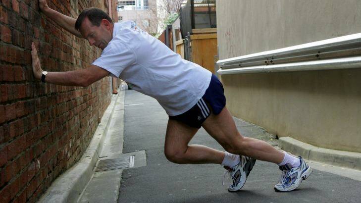 Tony Abbott has long been a fitness fanatic. Photo: James Davies
