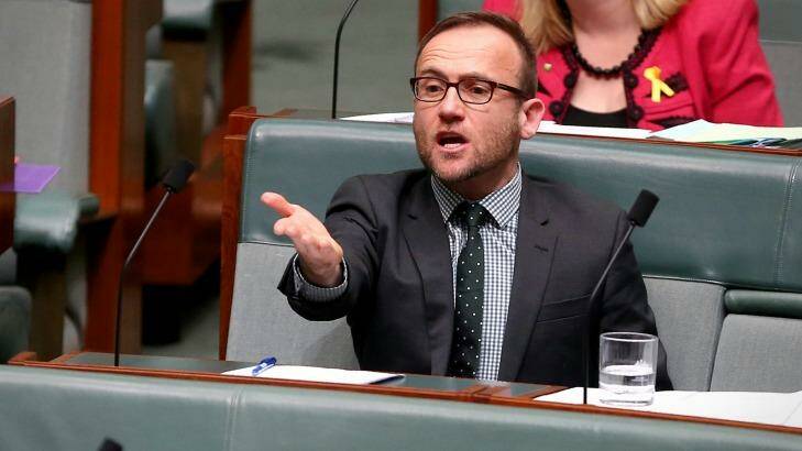 Greens MP Adam Bandt said reading the government members' conclusions was 'like being transported into a parallel universe'. Photo: Alex Ellinghausen