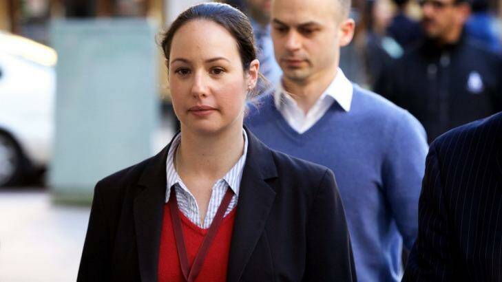 Detective Denise Vavayis arrives at the coronial inquest into the Lindt cafe siege. Photo: Wolter Peeters