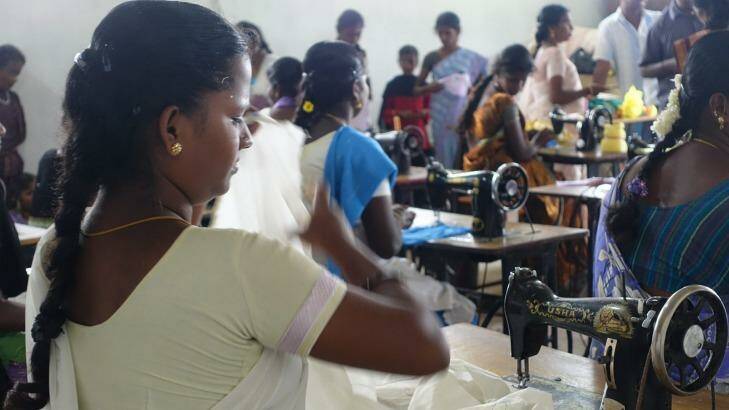 Fabric mill workers in Tamil Nadu in India. Many are underpaid and overworked. Photo: Stop the Traffik