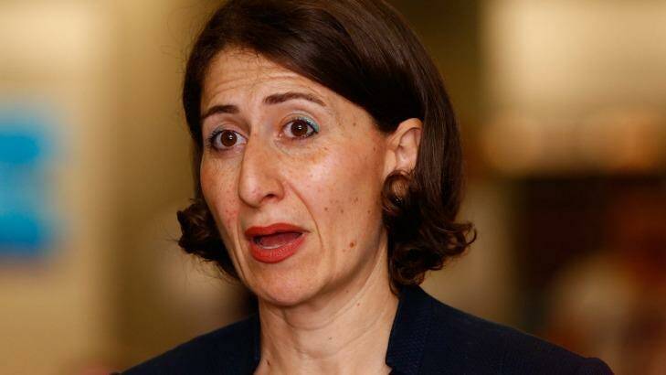 In December, Gladys Berejiklian warned there were signs the NSW property market was cooling and growth from residential stamp duty "is moderating". Photo: Daniel Munoz