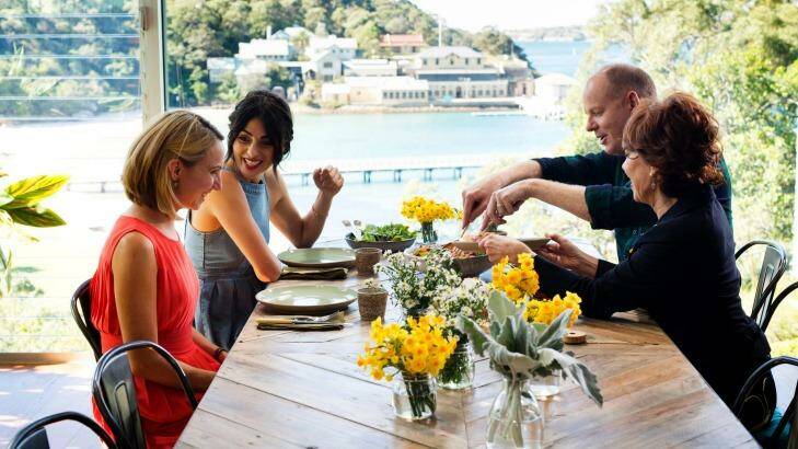 'Fatuous property porn': Silvia's Italian Table, starring Silvia Colloca, hosts celebrity guests in Sydney property that most of the nation can't afford, says critic Helen Razer. Photo: Supplied