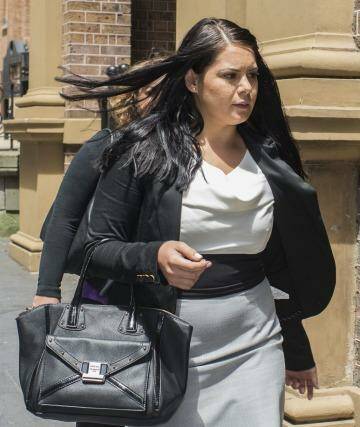 Charged with murder: Jessica Silva outside the Supreme Court. Photo: Christopher Pearce