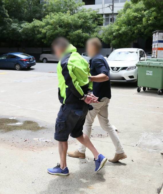 Detectives from the NSW Police Force's Organised Crime Squad and the Tactical Operation Unit arrested three men in Sydney over a 313kg seizure of methamphetamine in Panama. Photos from NSW Police.