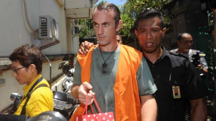 David Taylor arriving at Denpasar District Court last week. Photo: Alan Putra