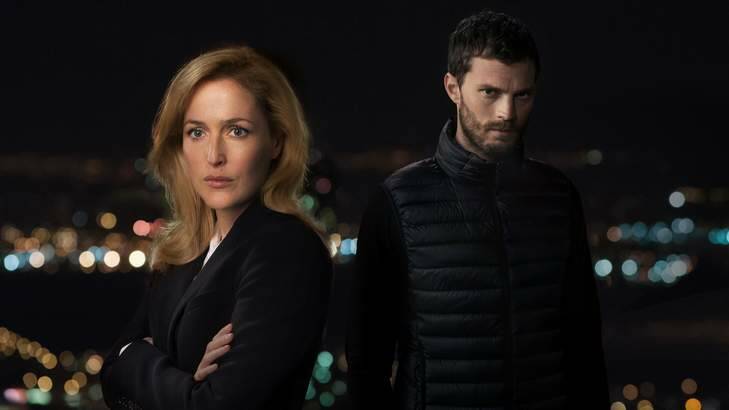 Gillian Anderson and Jamie Dornan in season two of <i>The Fall</i>. Photo: SBS