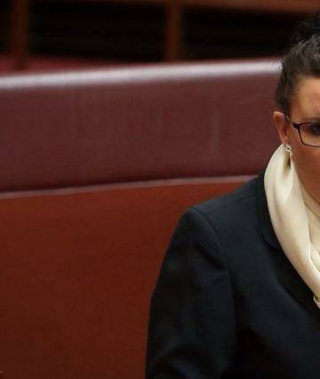 Senator Jacqui Lambie reportedly demoted by PUP leader Clive Palmer. Photo: Andrew Meares