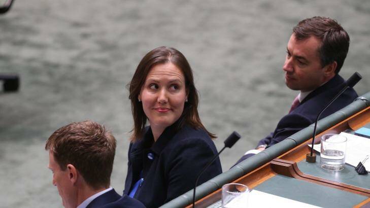 Kelly O'Dwyer, Minister for Small Business and Assistant Treasurer, in the chamber. Photo: Andrew Meares