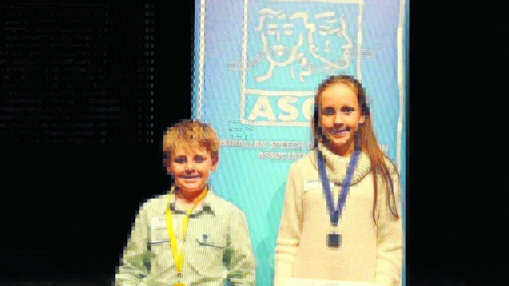 Gus and Annabel Sevil with their awards at the 2016 ASCA awards.