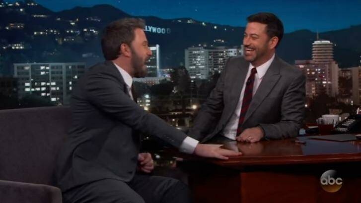 Affleck Photo: Jimmy Kimmel Live