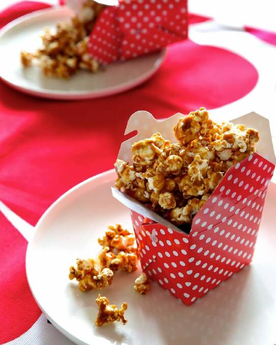 Jill Dupleix's caramel popcorn <a href="http://www.goodfood.com.au/good-food/cook/recipe/caramel-popcorn-20130425-2igye.html"><b>(RECIPE HERE).</b></a> Photo: Edwina Pickles